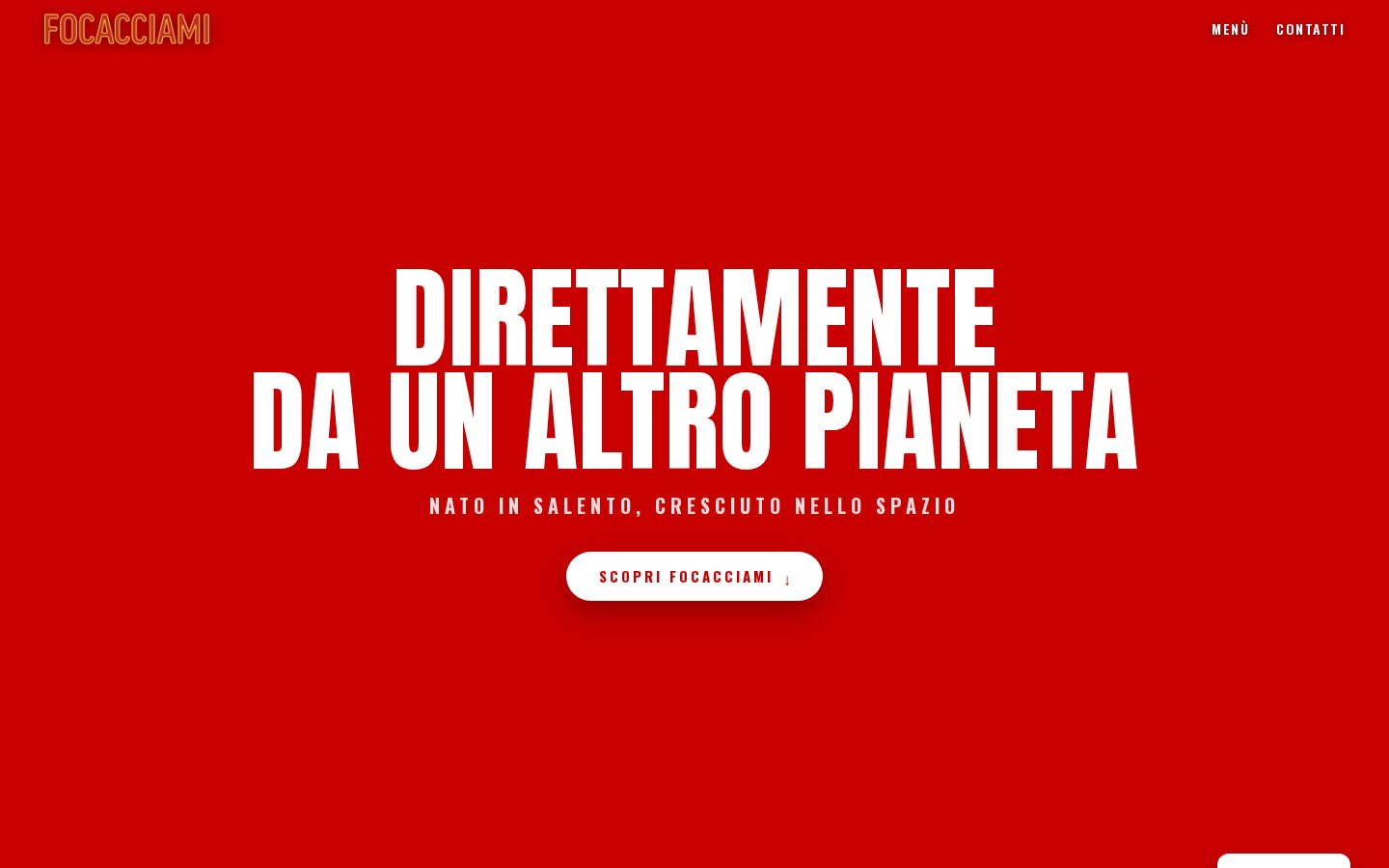 Sito Focacciami realizzato da ALCOlab