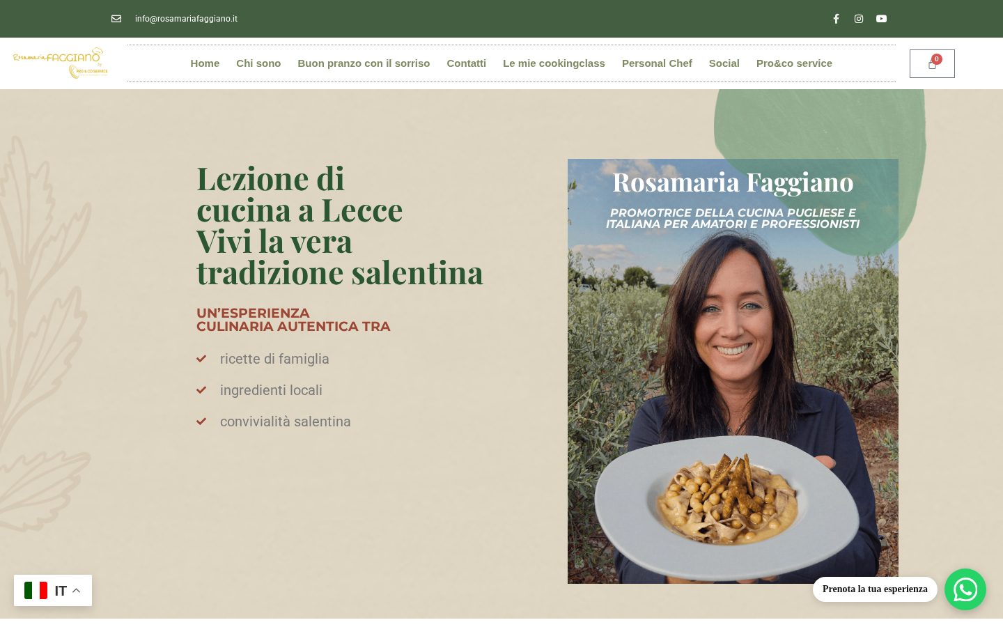 Sito Rosamaria Faggiano realizzato da ALCOlab