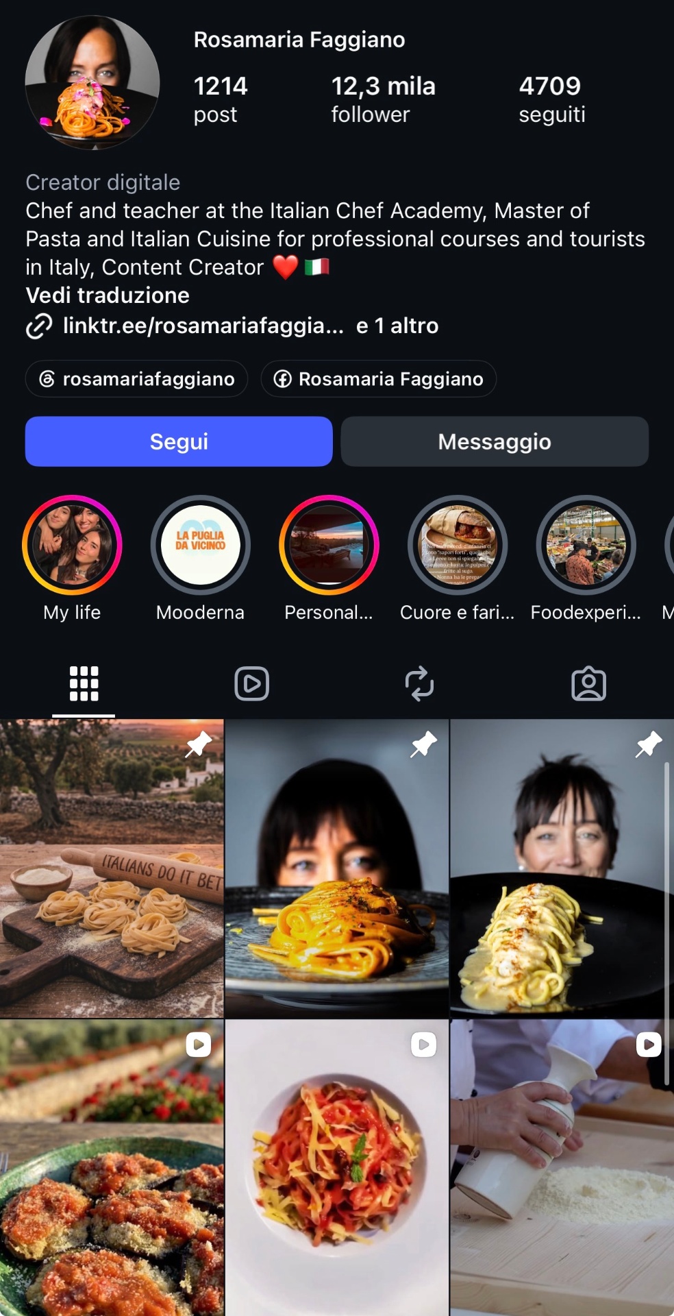 Griglia Instagram cliente 2