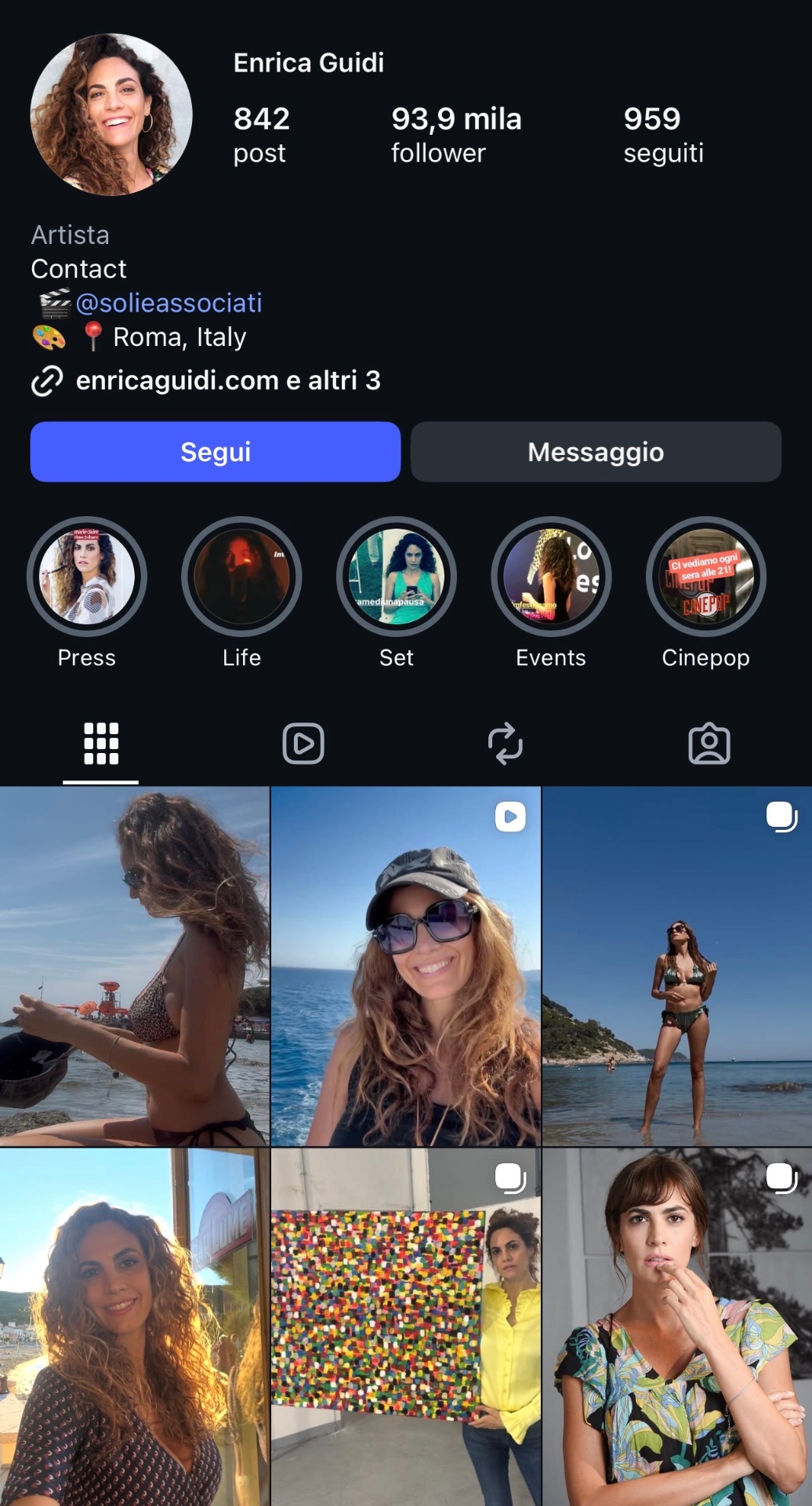 Griglia Instagram cliente 7