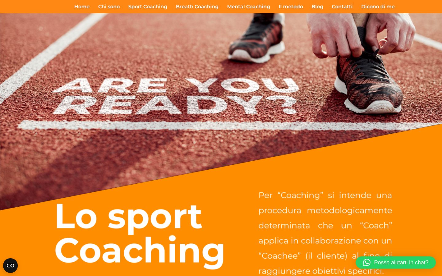 Sito SportCoach realizzato da ALCOlab