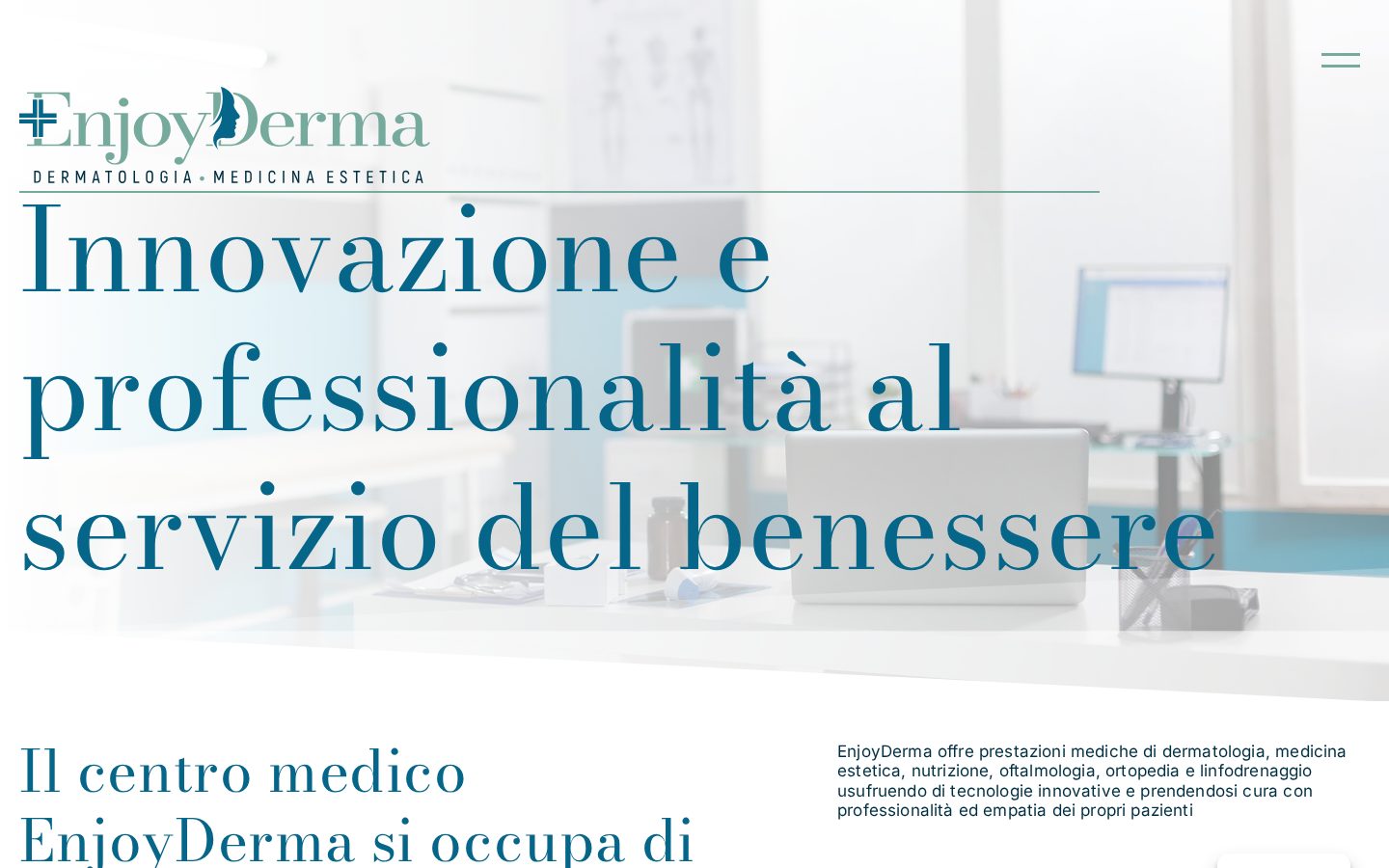 Sito EnjoyDerma realizzato da ALCOlab